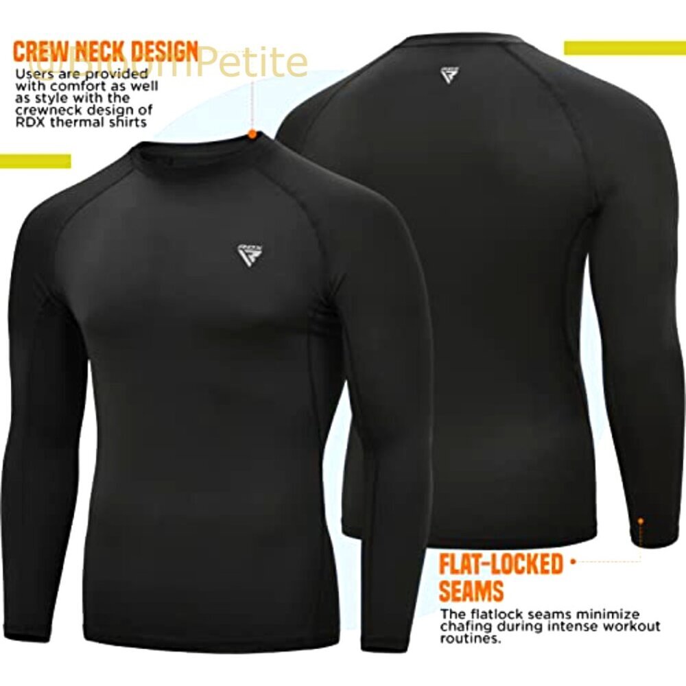 Compression Rash Guard Top Quick Dry Wetsuit Men's Training Base Layer - Picture 2 of 7